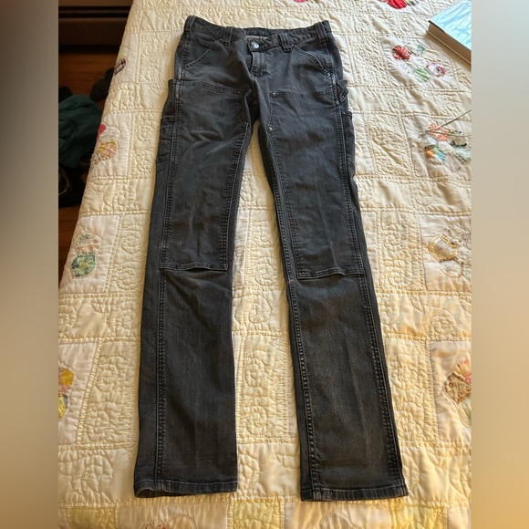 Women's Straight Leg Jeans - Gray - Picture 1 of 5